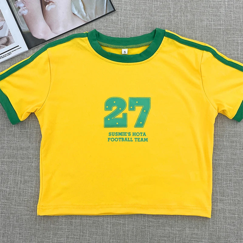 Green Brazil Baby Tee Crewneck