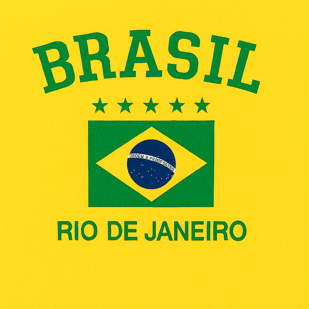 Yellow Brazil Baby Tee