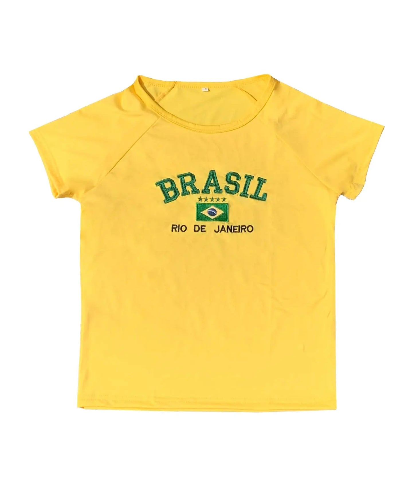 Green Brazil Baby Tee Crewneck
